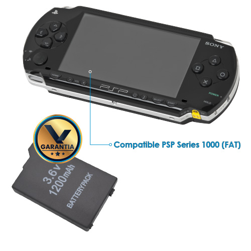 Batería para Consola PSP FAT 3.6 V 1200 mAh