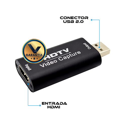 CAPTURADORA DE VIDEO HDMI A USB 2.0