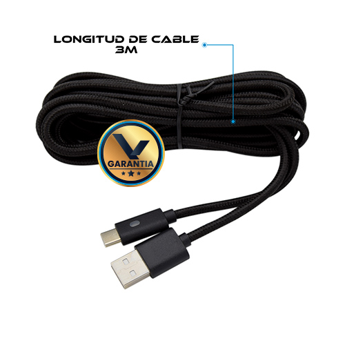 Cable De Cargador Tipo C De 3M Para El Cable De Carga De